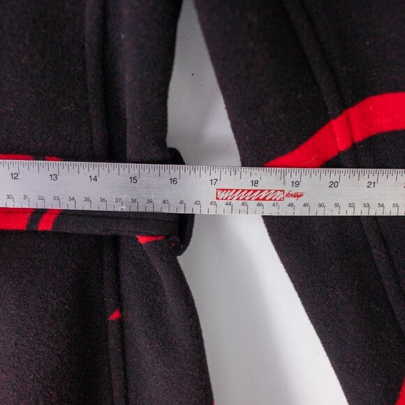 Polo‎ Ralph Lauren Red Black Carlyn Double Breasted Belted Wool Coat SZ. 0  NWT - Picture 2 of 12